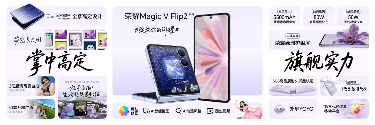 Flip2正式发布5499元起小高定大荣耀Magic V(图2)